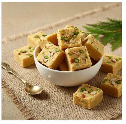 Bikano Soan Papdi Desi Ghee 500g - Premium Indian Sweet Soft Snack| Soft Texture, Sweet Flavor | Hand-rolled Laddus Ideal For Diwali And Festive Celebrations