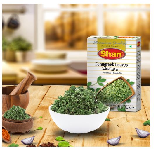 Shan Fenugreek Leaves Methi Dried 50g| Kasoori Methi