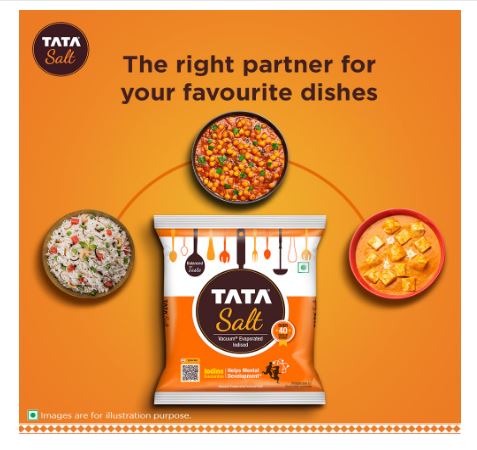 Tata Salt Indian Iodised Salt Less Sodium (1kg)