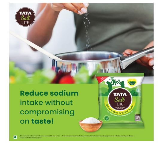 Tata Salt LITE Indian Iodised Salt Less Sodium Salt
