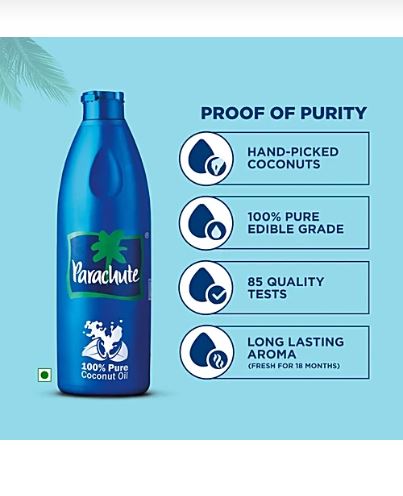 Parachute 100% Pure Coconut Oil (500ml)