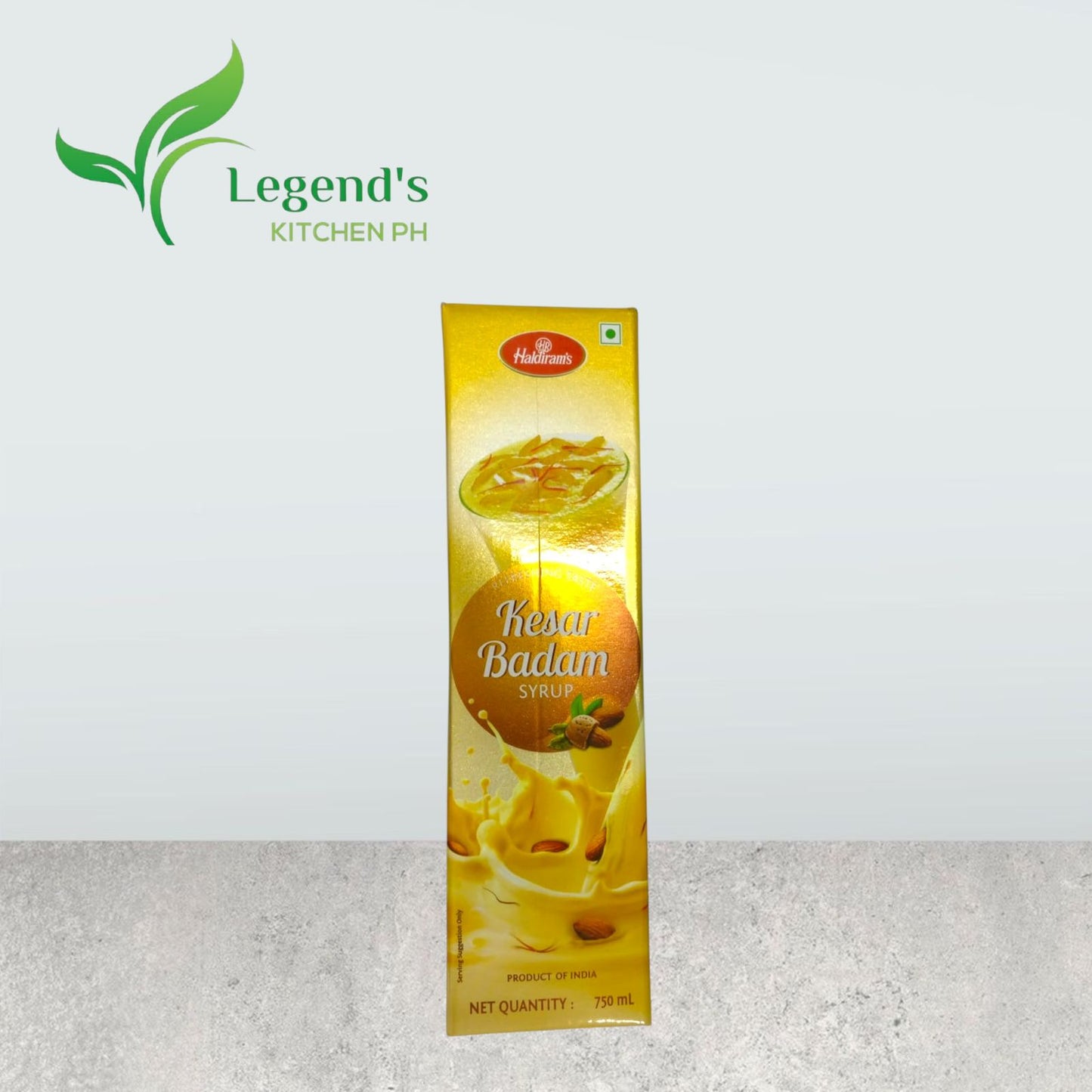 Haldiram's Kesar Badam Syrups| Best for Cooler Drinks & Dessert (750ml)