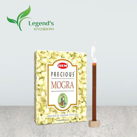 Hem Dhoop MOGRA/JASMINE Incense Sticks (w/ free stand)