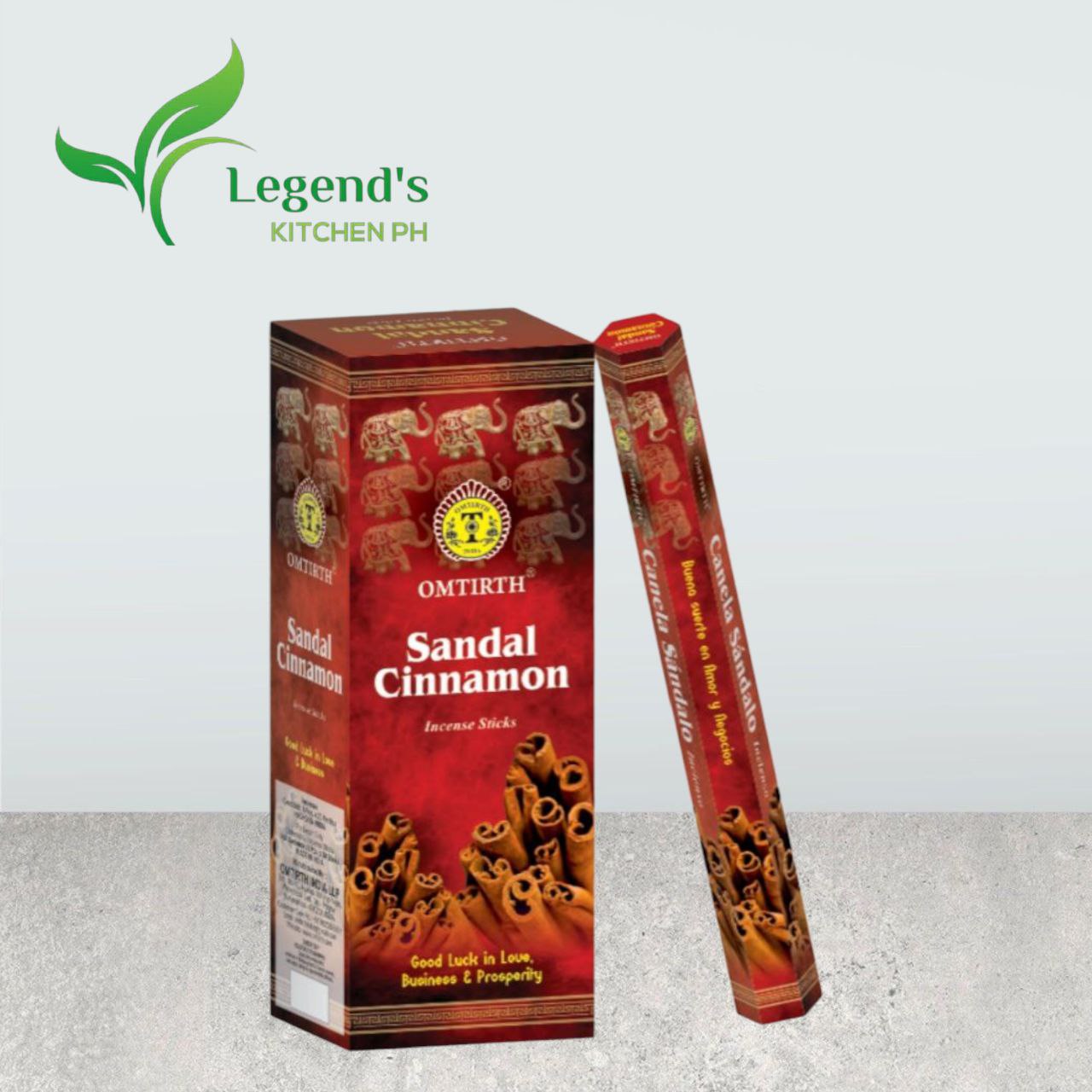 OMTIRTH Sandal Cinnamon Premium Incense Sticks Set