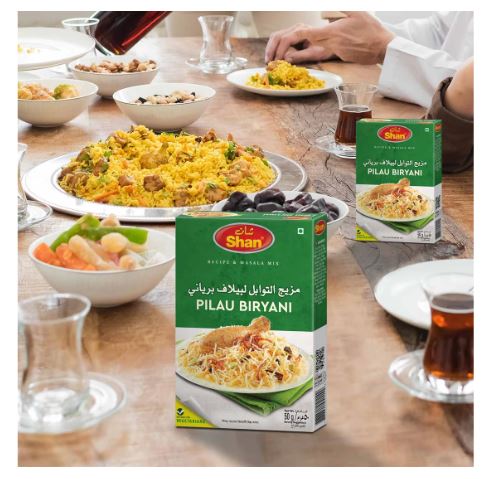 Shan Pilau Biryani | Seasoning Mix for Mughal Style Meat Layered Pilaf (50g)