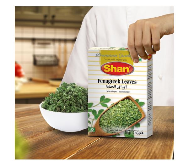 Shan Fenugreek Leaves Methi Dried 50g| Kasoori Methi