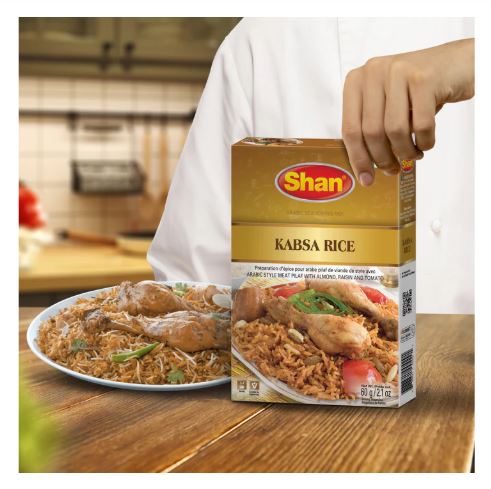 SHAN Kabsa Rice | Arabic Seasoning Mix Authentic Spices for Arabic Dishes (50g)