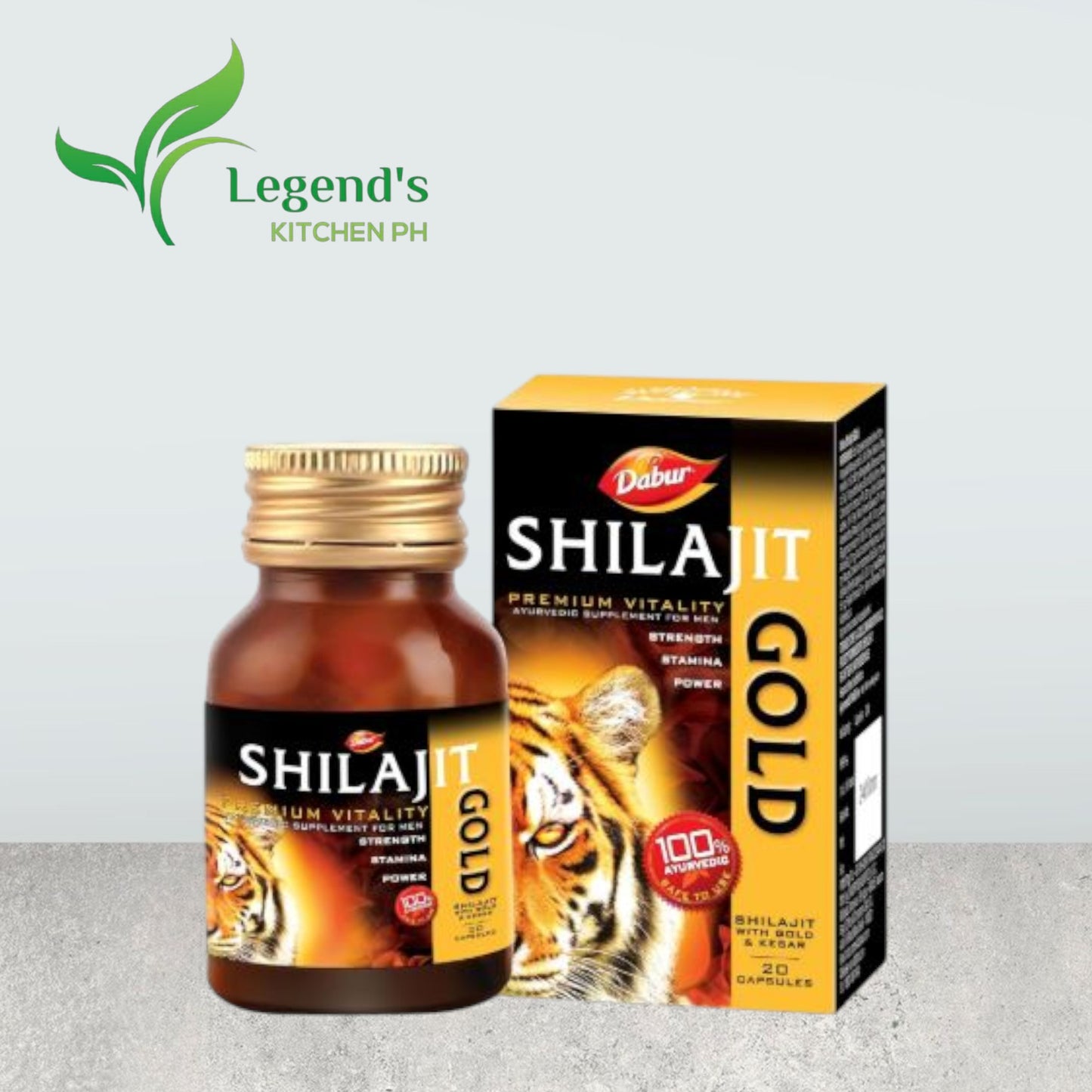 Dabur Shilajit Gold 100% Ayurvedic (20 Capsules)