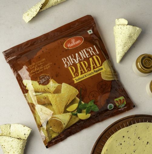 Haldiram's Bikaneri Papad | Papadum | Indian Thin Wafer| Flat Bread (200g)