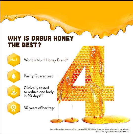 Dabur Honey World's N o.1 Honey Brand