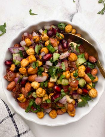 Vegan Roasted Chickpeas (Roasted Chana with Skin)
