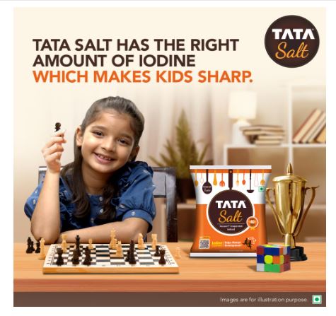 Tata Salt Indian Iodised Salt Less Sodium (1kg)