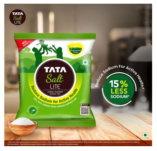 Tata Salt LITE Indian Iodised Salt Less Sodium Salt