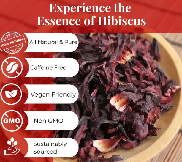 Dried Hibiscus Flower Petals (Imported)