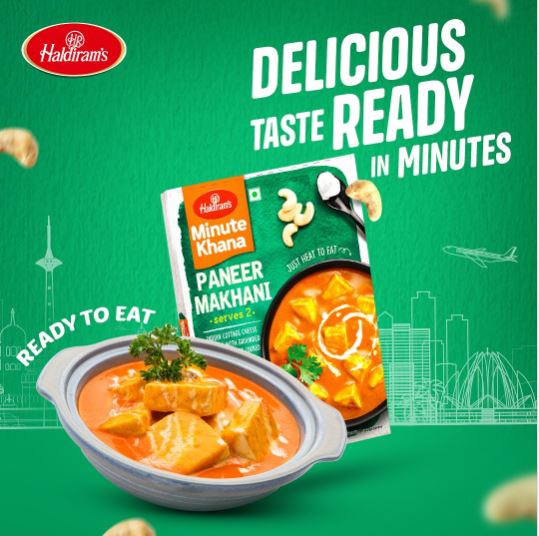 HALDIRAM'S Paneer Makhani |Ready to Eat Indian Dishes (300g)