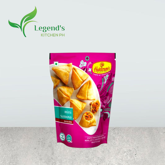 Haldiram's Mini Samosa| Stuffed indian snack with mung lentils, cashews & raisins (200g)