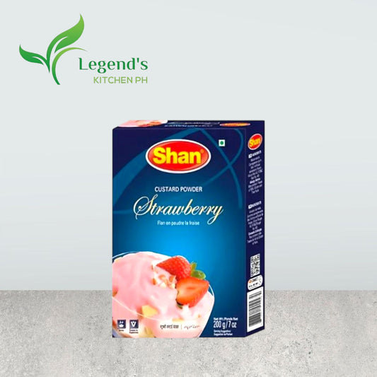 Shan Strawberry Custard Powder | Best for Cakes & Pastries (200g)