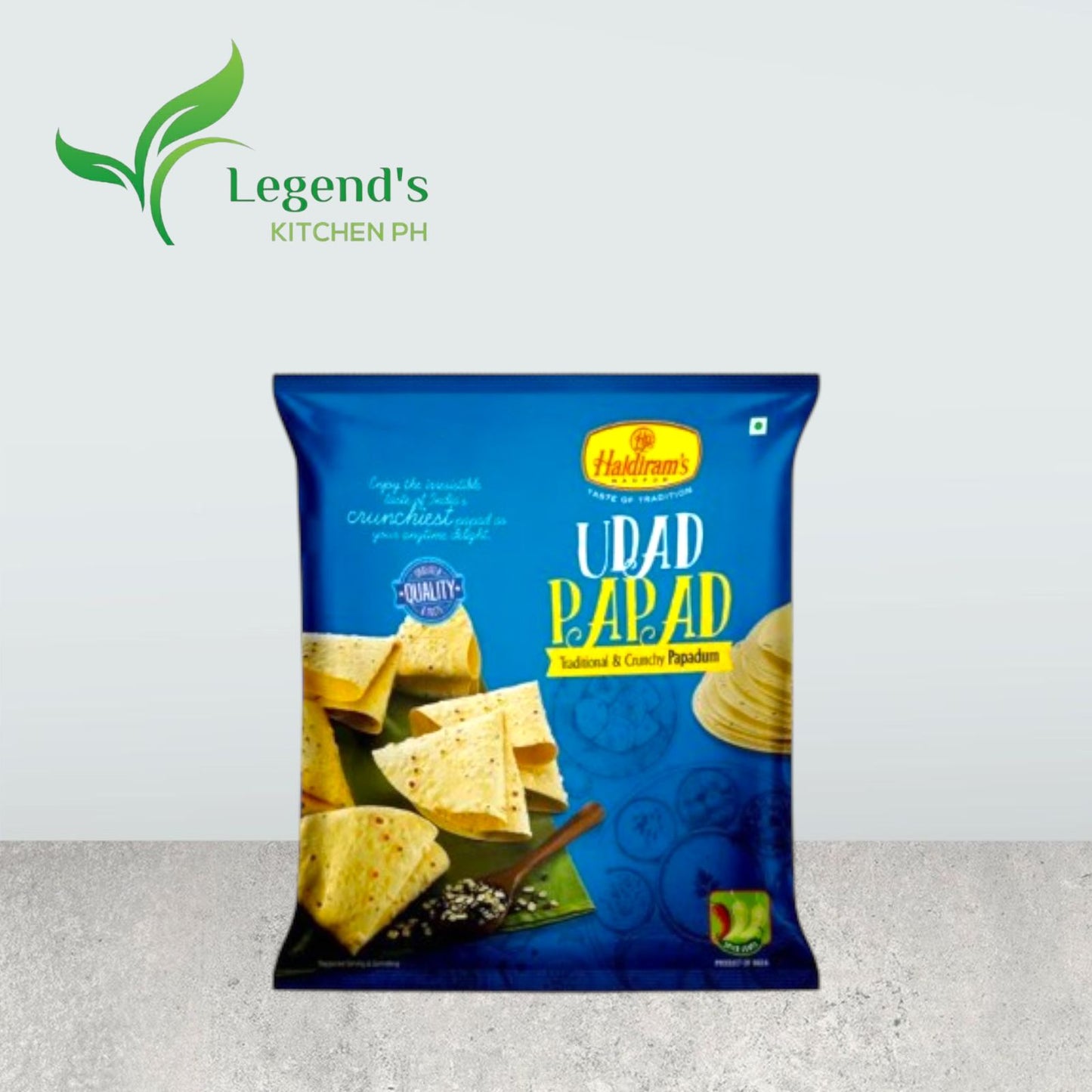 Haldiram's Udad Papad | Papadum | Indian Thin Wafer| Flat Bread (200g)