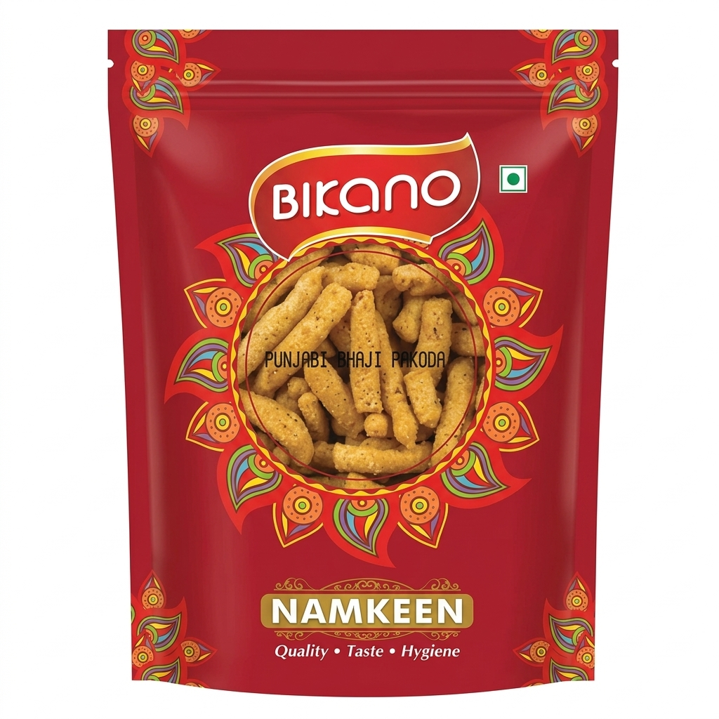 Bikano Punjabi Bhaji Pakoda 400g – Authentic Indian Namkeen Crispy Snack | Delicious Crunchy Indian Fried Snack