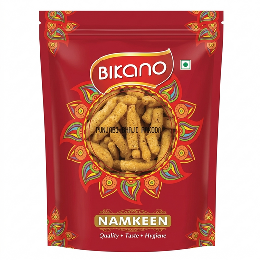 Bikano Punjabi Bhaji Pakoda 400g – Authentic Indian Namkeen Crispy Snack | Delicious Crunchy Indian Fried Snack