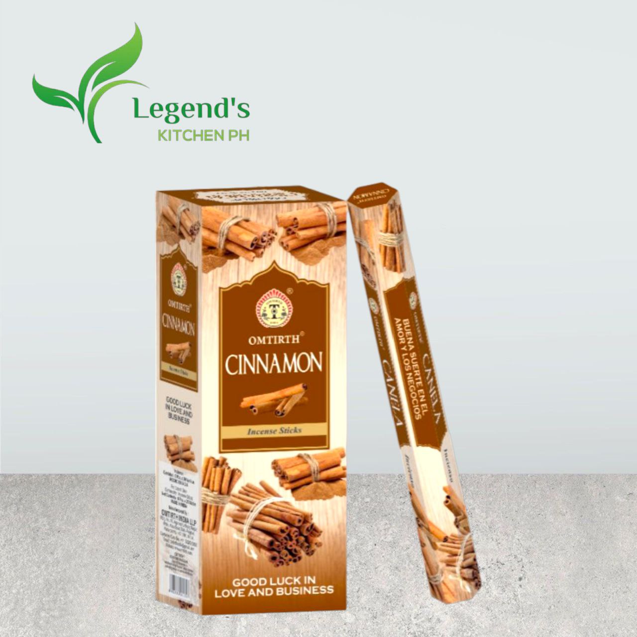 OMTIRTH Cinnamon Premium Incense Sticks Set