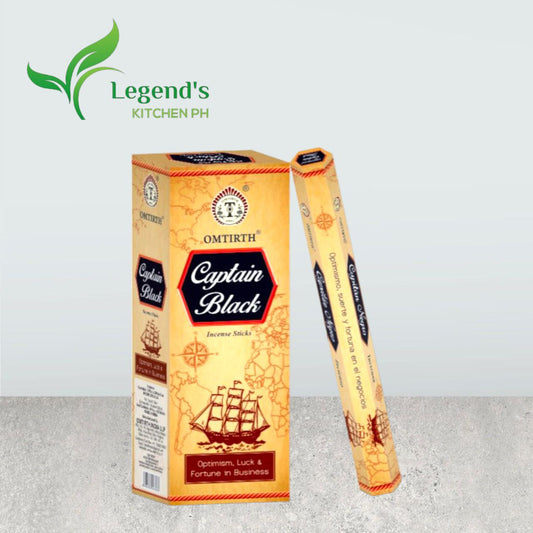 OMTIRTH Captain Black  Premium Incense Sticks Set