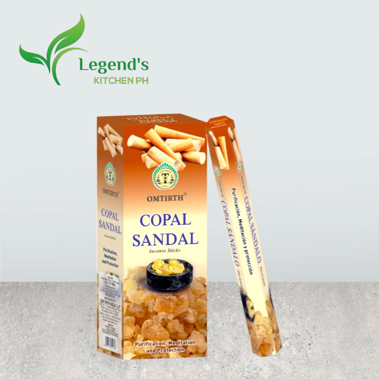 OMTIRTH Copal Sandal Premium Incense Sticks Set