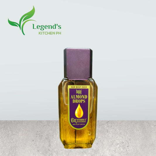 Bajaj Almond Drops |  Indian Almond Hair Oil with 6X Vitamin E Nourishment | Light & Non-Sticky Hair Fall Control