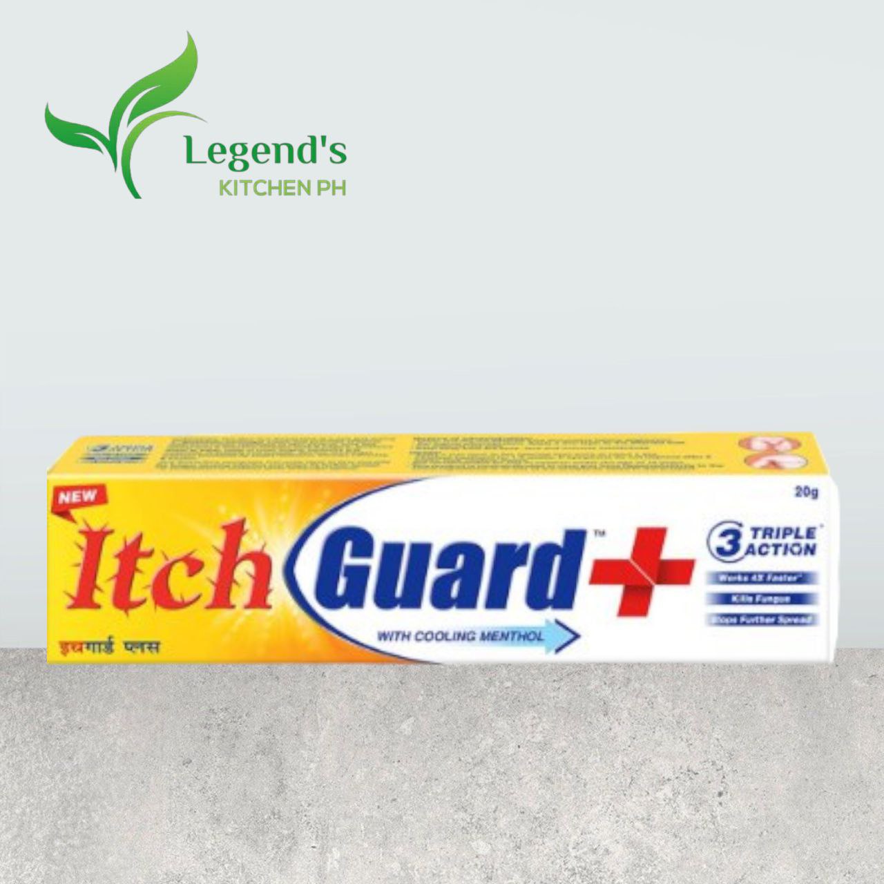 Itch Guard Plus Cream Fast Relief from Itch with Instant Cooling Sensation 20g